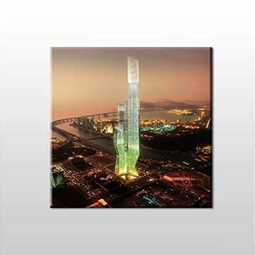 Technopa Camdan Bina 70x70 cm Kanvas Tablo