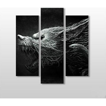 Technopa Canavar 156x170 cm Kanvas Tablo