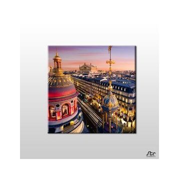 Technopa Çin Şehir Manzara 30x30 cm Kanvas Tablo