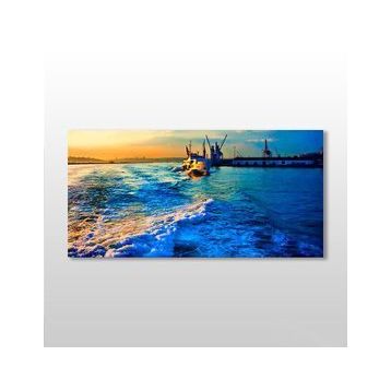 Technopa Dalgalı Deniz 120x60 cm Kanvas Tablo
