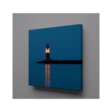 Technopa Deniz Feneri 100x100 cm Kanvas Tablo