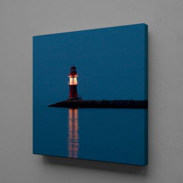 Technopa Deniz Feneri 50x50 cm Kanvas Tablo