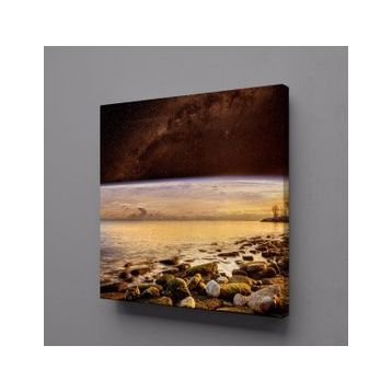 Technopa Denizdeki Taşlar 60x60 cm Kanvas Tablo