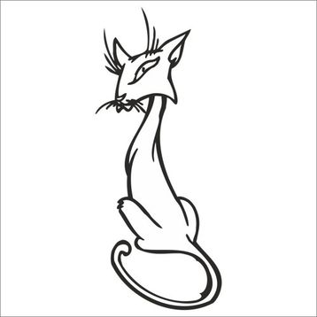 Technopa DERSTV773 130cm Kedi Folyo Sticker