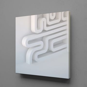 Technopa Desen 40x40 cm Kanvas Tablo