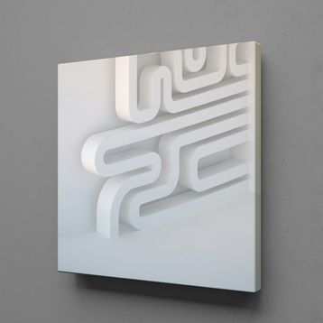 Technopa Desen 40x40 cm Kanvas Tablo