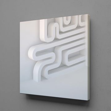 Technopa Desen 50x50 cm Kanvas Tablo