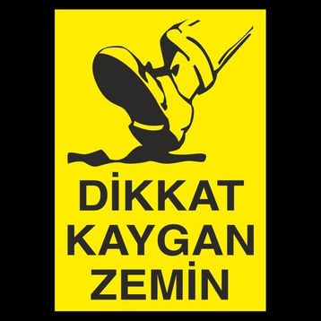 Technopa Dikkat Kaygan Zemin 40 x 60 cm Uyarı Levhası