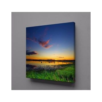 Technopa Doğa Deniz Manzarası 80x80 cm Kanvas Tablo