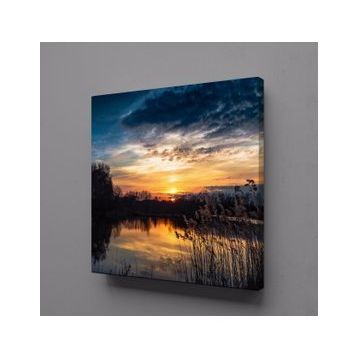 Technopa Doğa Manzarası 110x110 cm Kanvas Tablo