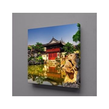 Technopa Doğadaki Ev 70x70 cm Kanvas Tablo