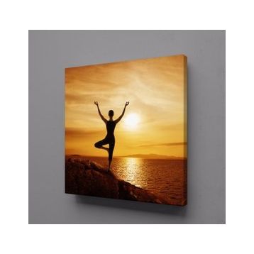 Technopa Doğadaki Meditasyon 120x120 cm Kanvas Tablo
