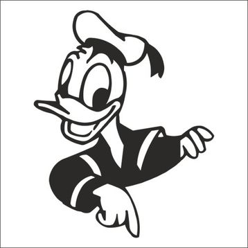 Technopa Duck 60 cm Folyo Duvar Stickerı