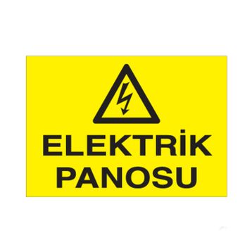 Technopa Elektrik Panosu Uyarı Levhası