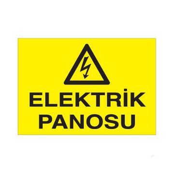 Technopa Elektrik Panosu Uyarı Levhası