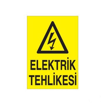 Technopa Elektrik Tehlikesi Uyarı Levhası