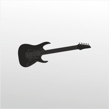 Technopa Elektro Gitar 50 cm Folyo Duvar Stickerı