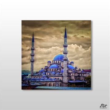 Technopa Fatih Camii 110x110 cm Kanvas Tablo