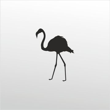 Technopa Flamingo 20 cm Folyo Duvar Stickerı