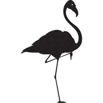Technopa Flamingo 30 cm Folyo Duvar Stickerı