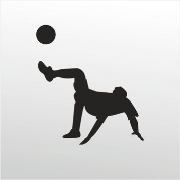Technopa Futbol 70 cm Folyo Duvar Stickerı