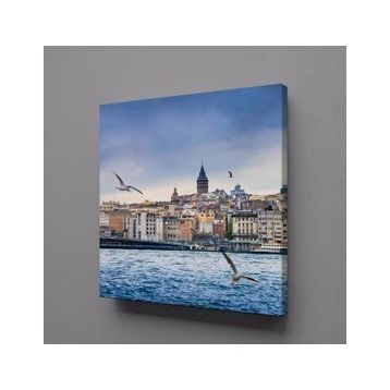 Technopa Galata Kulesi 30x30 cm Kanvas Tablo