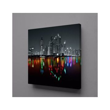 Technopa Gecenin Yansıması 30x30 cm Kanvas Tablo