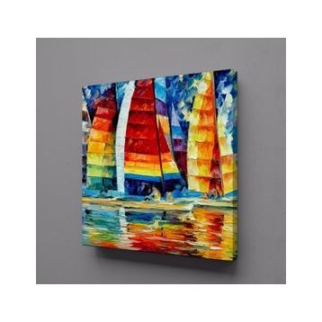 Technopa Gemiler Temalı 120x120 cm Kanvas Tablo