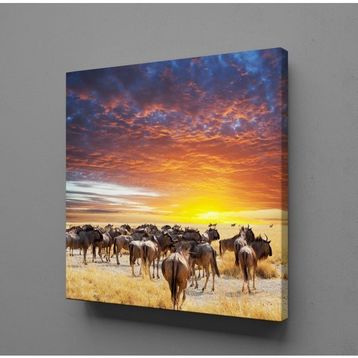 Technopa Geyik 110x100 cm Kanvas Tablo