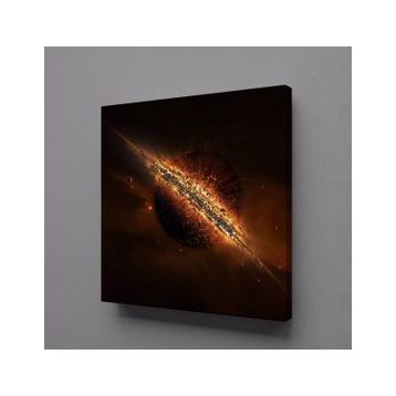 Technopa Gezegen Temalı 110x110 cm Kanvas Tablo