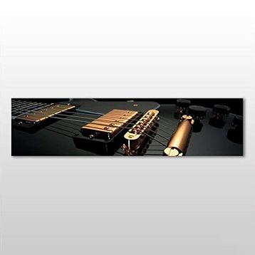 Technopa Gitar Telleri 180x60 cm Kanvas Tablo