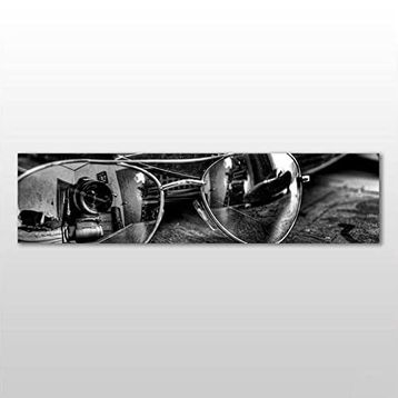 Technopa Gözlük Yansıma 60x20 cm Kanvas Tablo