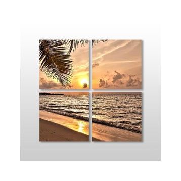 Technopa Gün Batımı 130x130 cm Kanvas Tablo