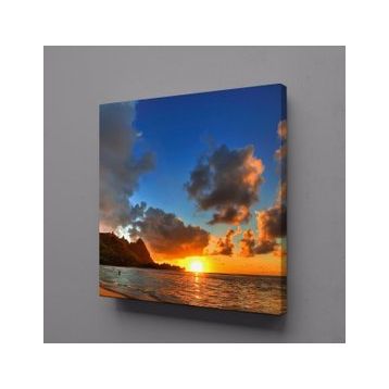 Technopa Gün Batımı 80x80 cm Kanvas Tablo
