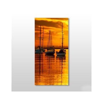 Technopa Gün Batımı Sandal 60x90 cm Kanvas Tablo