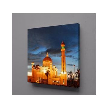 Technopa Işıklı Cami 60x60 cm Kanvas Tablo