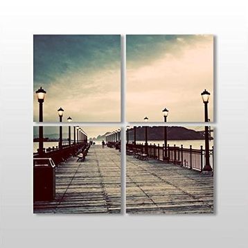 Technopa İskele 100x100 cm Kanvas Tablo