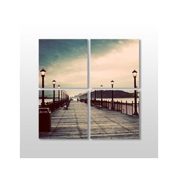 Technopa İskele 140x140 cm Kanvas Tablo