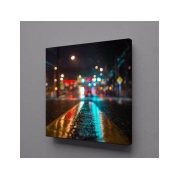 Technopa Islak Yol 70x70 cm Kanvas Tablo