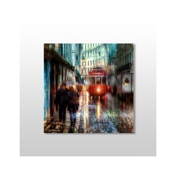 Technopa Istanbul Ortanyal 80x80 cm Kanvas Tablo