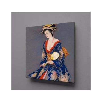 Technopa Japon Kadın Temalı 25x25 cm Kanvas Tablo