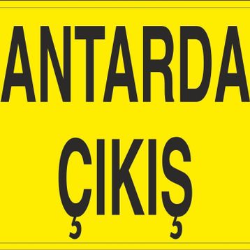 Technopa Kantardan Çıkış Uyarı Levhası