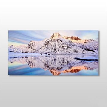 Technopa Karlı Dağ 180x90 cm Kanvas Tablo