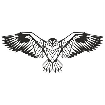 Technopa Kartal 100 cm Folyo Duvar Stickerı