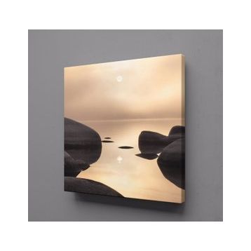 Technopa Kayalar ve Deniz 25x25 cm Kanvas Tablo
