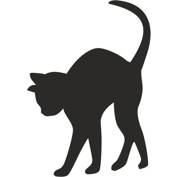 Technopa Kedi 100 cm Folyo Duvar Stickerı