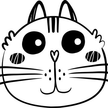 Technopa Kedi 30 cm Folyo Duvar Stickerı