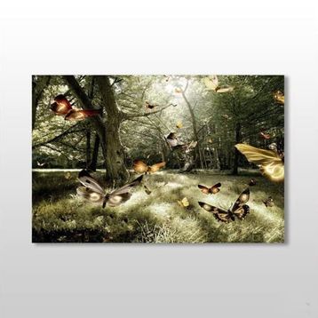 Technopa Kelebekler 90x60 cm Kanvas Tablo