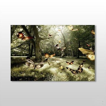 Technopa Kelebekler 90x60 cm Kanvas Tablo
