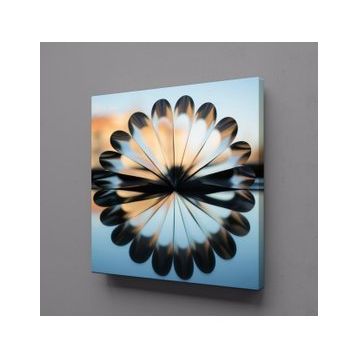 Technopa Kıvrımlar 70x70 cm Kanvas Tablo